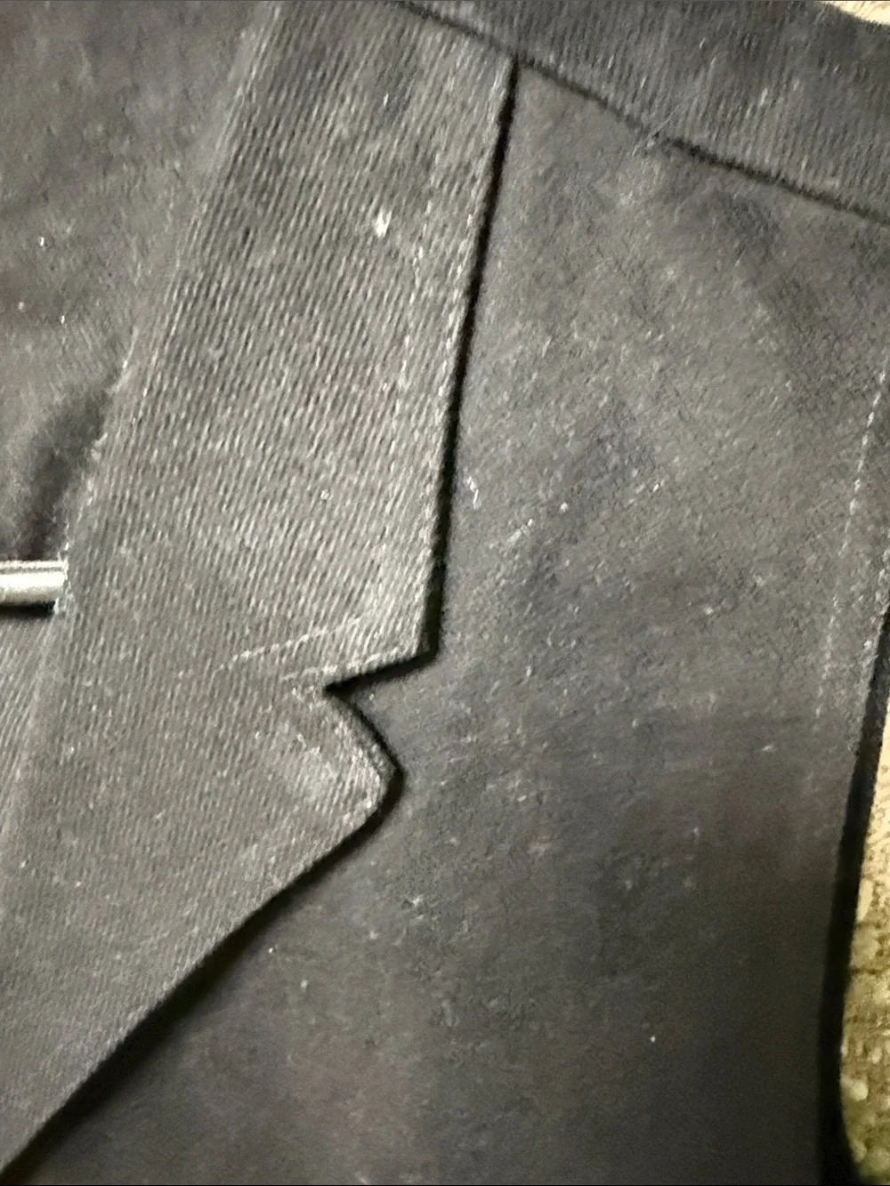 Men's Black Tailored Vest with Notch Lapel